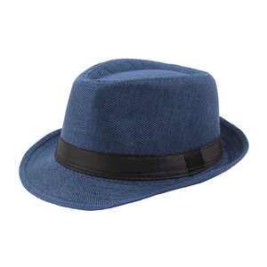 Fashion Polyester Fedora Hat <b>for</b> Women <b>Men</b> Classic Character Casual <b>Flat</b> Wide Brim Jazz <b>Cap</b> - Product Image 3