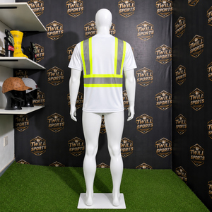 <b>High</b> Visibility Reflective Safety <b>T</b> <b>Shirt</b> Short Sleeve Workwear for Construction and Industrial Workers - Product Image 5