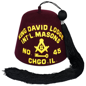Chapeau Fez Maçonnique de Qualité Supérieure avec Strass, Vente en Gros, Style Décontracté avec Porte-Pompon, Prix Raisonnable - Product Image 3