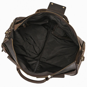 Sac de voyage rétro en cuir véritable pour homme, sac de week-end vintage, bagages en cuir véritable pour le dropshipping - Product Image 4