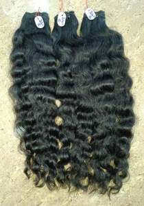 Extensions de cheveux ondulés naturels de luxe, provenant d'un seul donneur, en lots, à ondulations profondes, épaisses et pleines aux pointes - Product Image 2