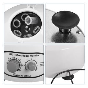 Centrifugeuse de laboratoire électrique 110V avec contrôle de vitesse et minuterie, 4000 tr/min, 6x20ml, pour plasma et PRP, centrifugeuse de laboratoire de bureau - Product Image 5