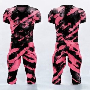Custom black pink American Football Jersey Team Uniform Breathable Sportswear - Product Image 1