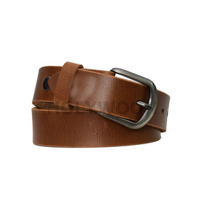 Ceinture en cuir véritable marron pour un usage décontracté, ceinture en cuir véritable durable pour homme, ceinture en cuir pour homme fournie par l'usine. - Product Image 3