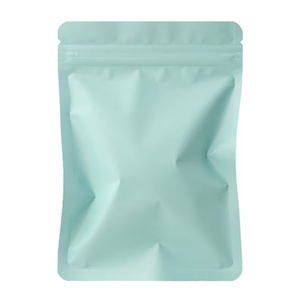 Pochette à fermeture éclair verticale mate violette avec fenêtre, thermoscellable, en plastique alimentaire pour grains de café et thé - Product Image 3