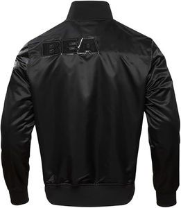 Vestes universitaires en satin de soie tendance, vente en gros, couleur et logo personnalisés, pour hommes, fabriquées au Pakistan - Product Image 5