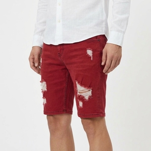 Men Cotton Denim Shorts Casual <b>Jean</b> Shorts Knee Length <b>Raw</b> <b>Hem</b> Summer Clothing Wholesale Supplier - Product Image 4