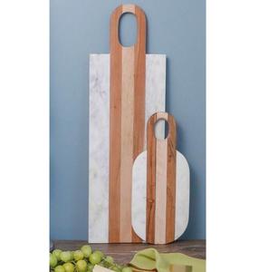 Planche à découper en bois au design créatif, ustensile de cuisine, planches à découper rondes pour la viande, le fromage, planche de service avec poignée, utilisée pour la charcuterie - Product Image 5