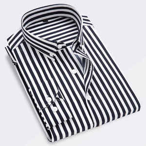 Chemise décontractée homme 2026 à col montant uni en flanelle 100 % coton à manches longues, respirante, infroissable et séchage rapide, taille 6XL, collection printemps - Product Image 4
