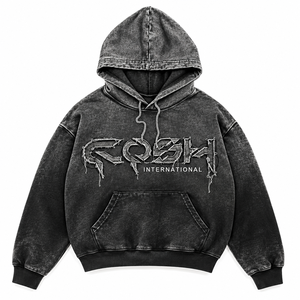 Nouveau Hoodie Vintage Streetwear Tendance en Coton Délavé à l'Acide, en Molleton Bouclette, Coupe Courte Zippée et Ample pour Homme - Product Image 1
