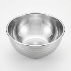 Bol Vistara en acier inoxydable martelé satiné SS304 de 28 cm avec motif en spirale extérieur pour la décoration de la maison - Product Image 1