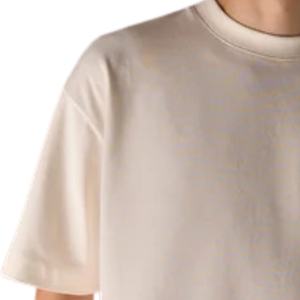 Camiseta de Algodón Oversize para Hombre con Logo Minimalista en el Pecho, Estilo Urbano, Manga Corta, Casual, de Moda, Venta al por Mayor, Fabricante OEM - Product Image 4