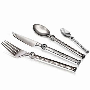 Ensemble de couverts modernes en métal, cuillère, fourchette, couteau en acier inoxydable de qualité alimentaire, lavable au lave-vaisselle, léger, pour la cuisine et la salle à manger - Product Image 6