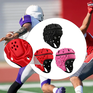 หมวกกันน็อครักบี้โฟมความหนาแน่นสูงสำหรับผู้ใหญ่ หมวกกันกระแทกแบบนุ่ม ปรับได้ สำหรับกีฬา ฟุตบอล เบสบอล กิจกรรมกลางแจ้ง - Product Image 4