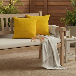 Housse de coussin en coton écologique faite à la main, colorée et moderne, pour la maison - Product Image 2