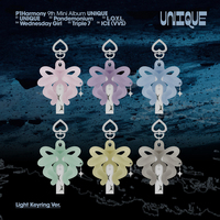 P1Harmony 9º Mini Álbum [UNIQUE] (Versión Llavero Luminoso) Edición Limitada del Álbum Oficial de K-Pop Coreano en CD para Todas las Edades