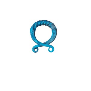 Pequeña muelle espiral metálica azul, componente mecánico, pieza de repuesto para collar de alambre, uso industrial - Product Image 3
