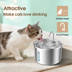 Fontanella <span class=keywords><strong>per</strong></span> Animali Domestici all'Ingrosso, Distributore d'Acqua <span class=keywords><strong>per</strong></span> <span class=keywords><strong>Gatti</strong></span> con Pompa Ultra-Silenziosa, Ricarica <span class=keywords><strong>Automatica</strong></span>, <span class=keywords><strong>Ciotola</strong></span> in Acciaio Inossidabile a Motivo Solido <span class=keywords><strong>per</strong></span> Cani e <span class=keywords><strong>Gatti</strong></span> - Product Image 5