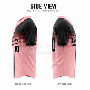 เสื้อเบสบอลทีมฝึกซ้อมแบบพิมพ์ลายระบายอากาศได้ดี คุณภาพสูง ผลิตจากโพลีเอสเตอร์ 100% มีไซส์พลัสไซส์ให้เลือก ราคาประหยัด - Product Image 4