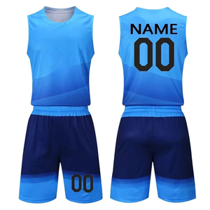 Ensemble Maillot et Short de Basketball Personnalisé en Gros – Tenue d'Équipe Sublimée, Séchage Rapide, Respirant, Kit Sportif - Product Image 1