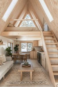 Kit Cabina Prefabbricata a Forma di A, Casa Triangolare Modulare Moderna, Casa Vacanze con Struttura in <span class=keywords><strong>Acciaio</strong></span>, Casa Modulare Sostenibile di Piccole Dimensioni - Product Image 6