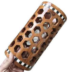 Cubierta Decorativa para Lámpara LED Hecha a Mano con Incrustaciones de Hueso/Resina de Madera Sólida, para Decoración del Hogar, Sala de Estar y Dormitorio - Product Image 2