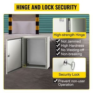 Boîtier Électrique Métallique NEMA 4X 20x16x8 en Acier, Étanchéité IP66, Résistant à l'Eau et à la Poussière pour Utilisation Extérieure et Intérieure, pour Instruments Électroniques - Product Image 1