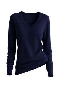 Women's V Neck Wool <b>Pullover</b> <b>Sweater</b> Long Sleeve Knitted Solid Winter Casual Korean Style Front Logo - Product Image 1