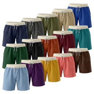 Shorts de sport 100% polyester, unis, vierges, personnalisables avec logo de marque, séchage rapide, coupe décontractée, pour la course, le jogging et l'haltérophilie, vente en gros - Product Image 1