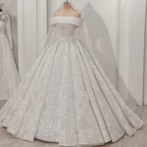 High Quality Modern Ball Gown Floor-Length Wedding Dress <b>sweet</b> <b>heart</b> bust Lace Beads Handmade Quality Wholesale OEM TL18 - Product Image 2