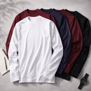 Sudadera extragrande personalizada al por mayor para hombre, de algodón grueso, estilo casual, con cuello redondo y manga larga, 330 g/m² - Product Image 1