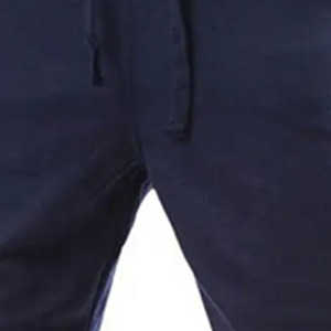 LAMA INDUSTRIES Pantalon de survêtement bleu marine pour homme, taille élastique, braguette zippée, joggers décontractés, design croisé, tricot léger - Product Image 5