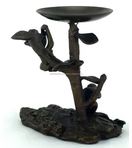 Porte-bougie en métal de luxe contemporain, centre de table décoratif pour Noël, mariage, événement, restaurant, fait main Zahid - Product Image 5