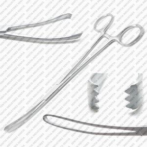 Pinces chirurgicales Teale Vulsellum en acier inoxydable pour usage vétérinaire, pinces utérines de préhension, instruments gynécologiques vétérinaires à verrouillage - Product Image 4