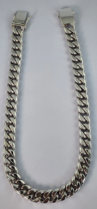 925 Sterling <b>Silver</b> Plated Zinc Alloy Chain Necklace Hiphop Style Cuban Link Chain Jewelry Gift For men's Fashion - Product Image 4