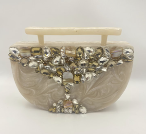 High Quality Resin <b>Flower</b> Shape Clutch Handbag MODEL Customized Color/Size Stylish Artificial Design for Valentine's Day - Product Image 5