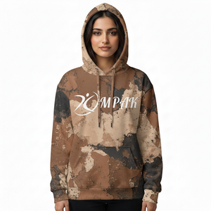 Sweat à capuche unisexe oversize de qualité supérieure pour l'hiver, broderie et impression par sublimation, respirant et écologique, pour un style urbain décontracté - Product Image 1