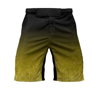 Shorts de combat MMA de haute qualité, OEM, unis, respirants, en polyester et élasthanne extensibles, confortables, shorts MMA de haute qualité - Product Image 1