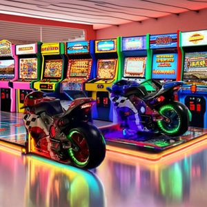 Machine de jeu d'arcade de simulation de conduite de moto sur asphalte avec écran LCD HD à monnayeur pour adultes - Product Image 2