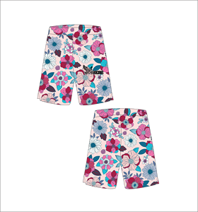 Pantalones Cortos de Baloncesto Rosa Claro Personalizados con Estampado Floral Multicolor, Ligeros, Transpirables, de Malla, para Entrenamiento Deportivo y Ropa Urbana - Product Image 1