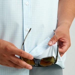 Camisas de Pesca Columbia para Hombre, OEM, de Secado Rápido, con Botones, 100% Poliéster, Resistentes al Viento, Protección Solar UPF 50+, Transpirables, con Logotipo Frontal - Product Image 4