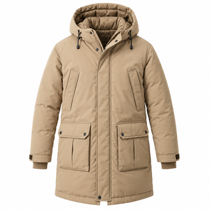 Best Style Men's Reversible Parka Jacket <b>Waterproof</b> Winter <b>Coat</b> Hooded Collar Thick Cotton Filling <b>Plus</b> <b>Size</b> Design Wholesale - Product Image 3