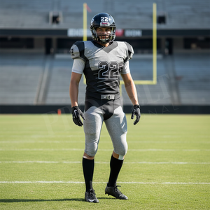 Protective Gear Lightweight Breathable Football Jersey Pants Uniform Bundle Lightweight Athletic Teamwear Name Number Kit - Product Image 3