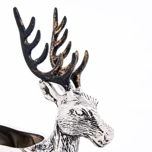 Tazón de Metal Artesanal Ecológico con Diseño de Ciervo Americano, Elegante Decoración de Mesa, Seguro para Uso en 2025, Zahid Exports - Product Image 2