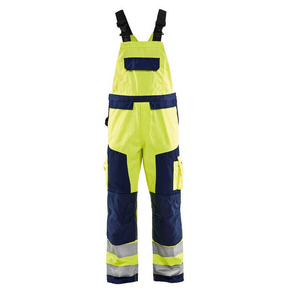 Hi Vis Bib <b>Overalls</b> Reflective Safety Bib Pants <b>Waterproof</b> Work Bib High Visibility Industrial Heavy Duty Workwear Trousers Men - Product Image 3
