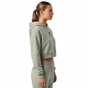 <b>GYM</b> ACTIVE Eco-Friendly Breathable Quick Dry Casual Style High Quality Canvas Material Women's Crop Top Hoodie <b>Sweatshirt</b> - Product Image 5