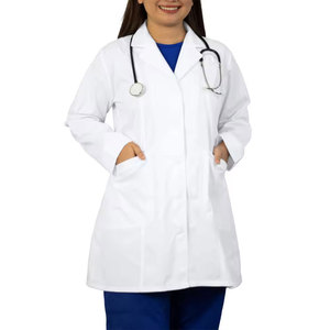 Durable Laboratory Coat Washable Medical Lab Coat Easy Care Hospital Coat Anti Wrinkle Medical Coat Stain Resistant Lab Coat - Product Image 2