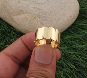 Adjustable 925 Sterling Silver Gemstone <b>Ring</b> Minimalist <b>Open</b> Band Gold Plated Resizable Women's Jewelry for Party Occasions - Product Image 4