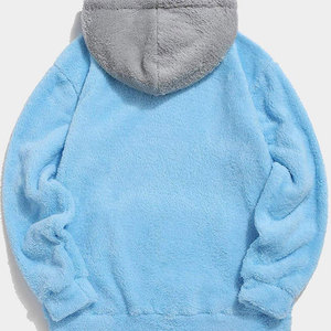 Wholesale New Design <b>Sherpa</b> Hoodies Custom Logo Soft <b>Fleece</b> Warm Pullover Hoodie For <b>Men</b> Winter Wear - Product Image 2