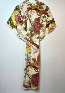 Vestido Kaftán sin Mangas de Algodón con Estampado Floral Tropical, Estilo Casual de Verano para Mujer, Disponible en Stock, Inspirado en las Islas del Pacífico Asiático - Product Image 2